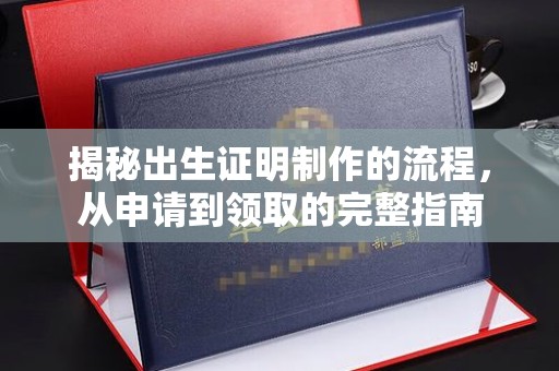 西海岸揭秘出生证明制作的流程，从申请到领取的完整指南